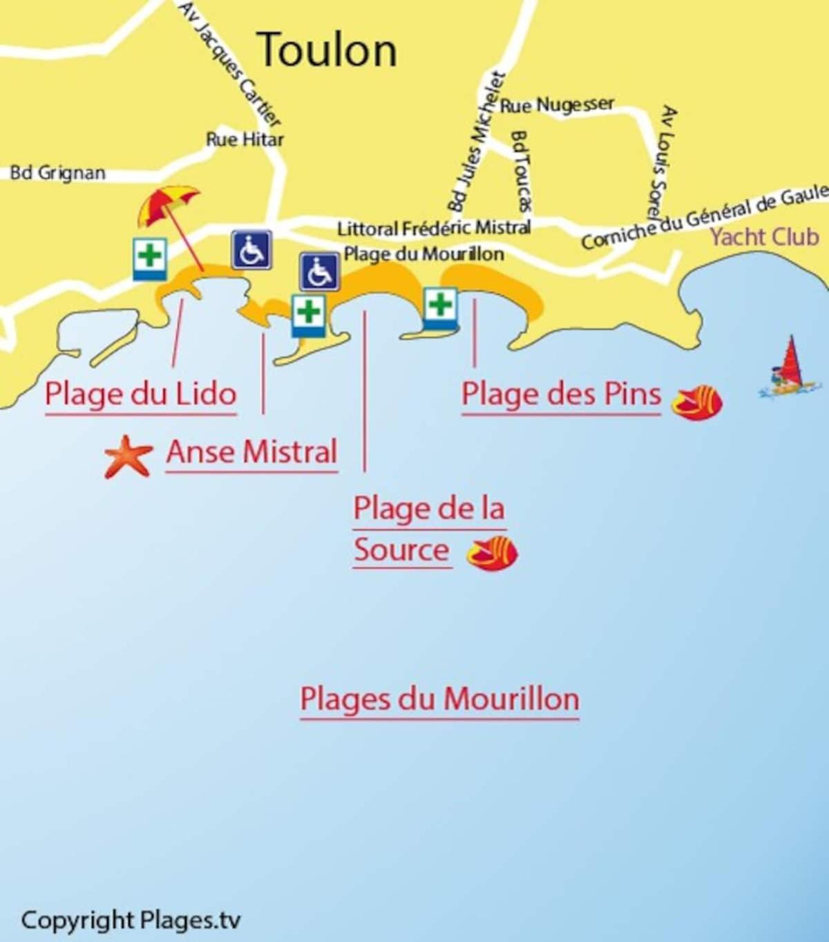 #3 Toulon Centre, Balcon, Lumineux, Stationnement Facile, Tout Confort Eksteriør bilde